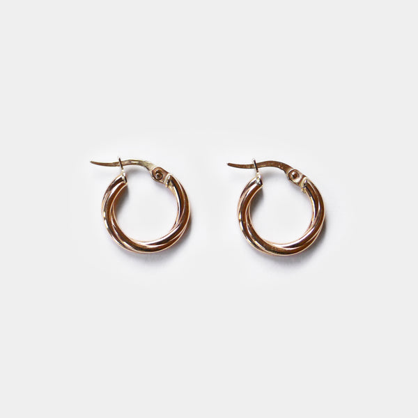 Twisted Gold hoops