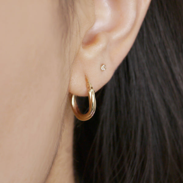 Twisted Gold hoops
