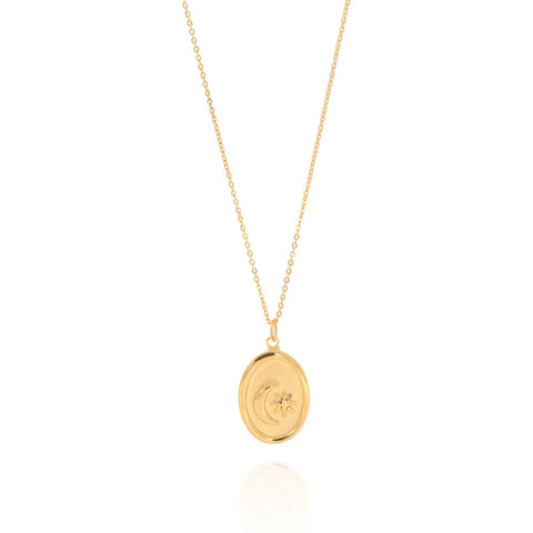 Star and moon medallion Gold